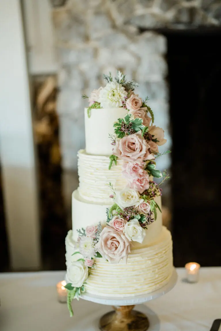 wedding cake at Roche Harbor Resort wedding