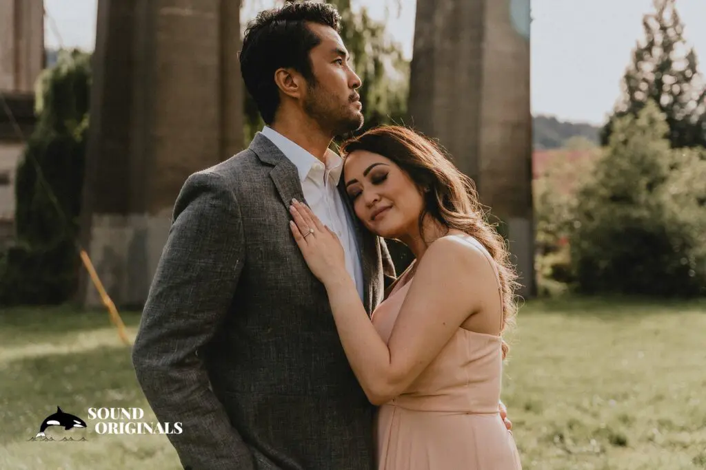 Cathedral Park Portland Engagement // Linda + Chris -