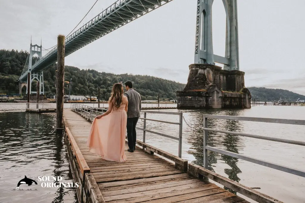 Cathedral Park Portland Engagement // Linda + Chris -