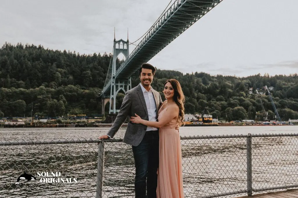 Cathedral Park Portland Engagement // Linda + Chris -