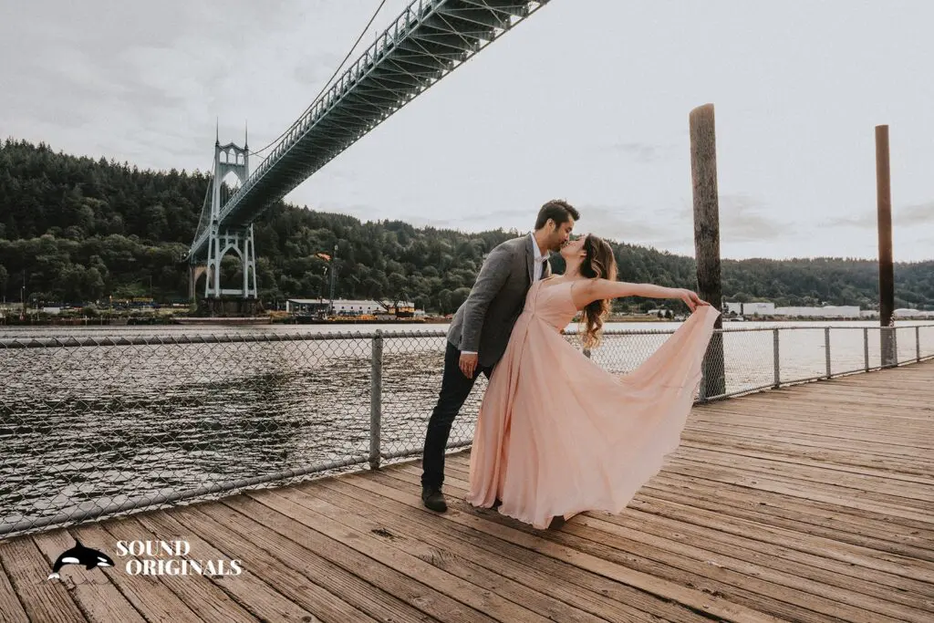 Cathedral Park Portland Engagement // Linda + Chris -