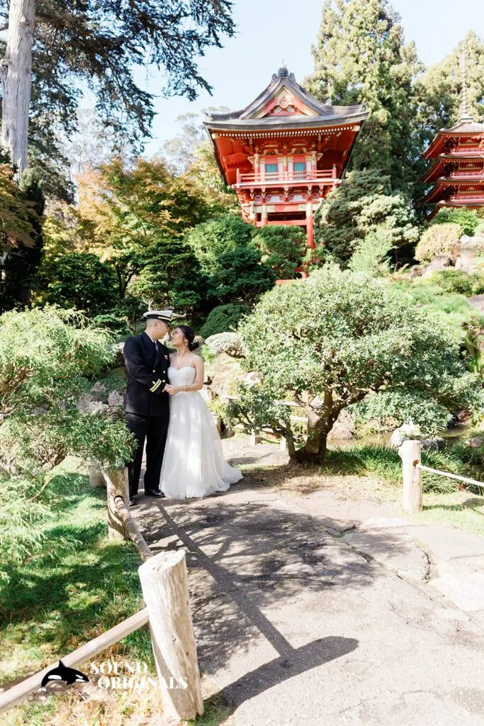 Japanese Tea Garden Engagement // Coreen + Austin -