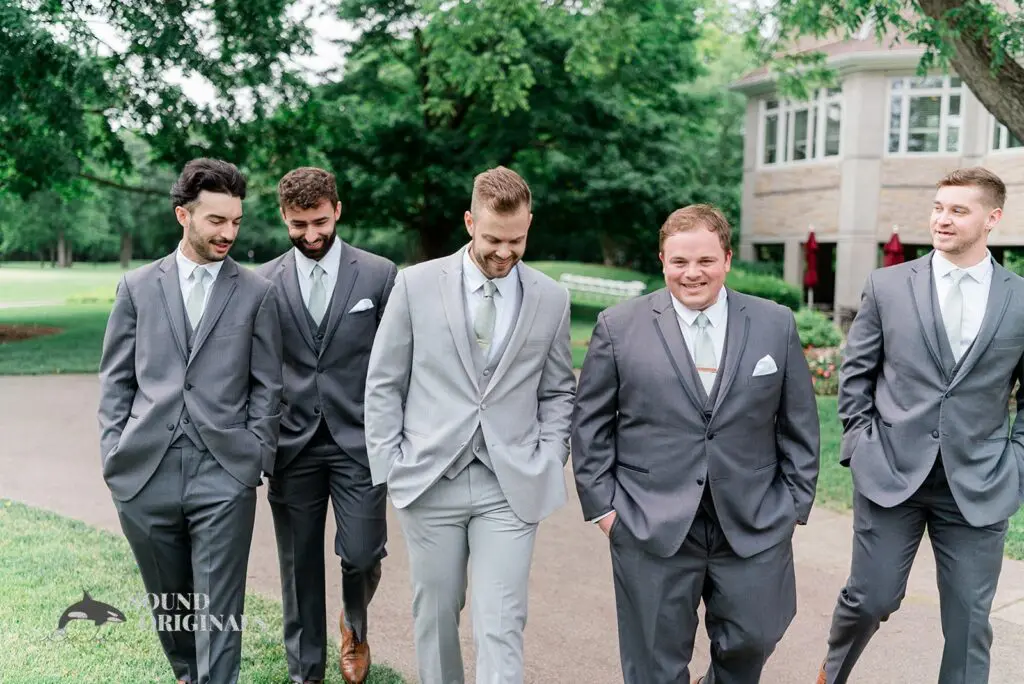 Groom and his groomsmen arriving to his Royal Melbourne Country Club Wedding