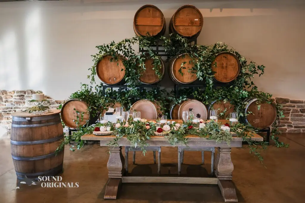 Barrel and Banquet Room at Folino Estate Winery