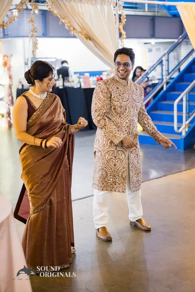 Bride and groom dancing at the Torpedo Factory Art Center Wedding