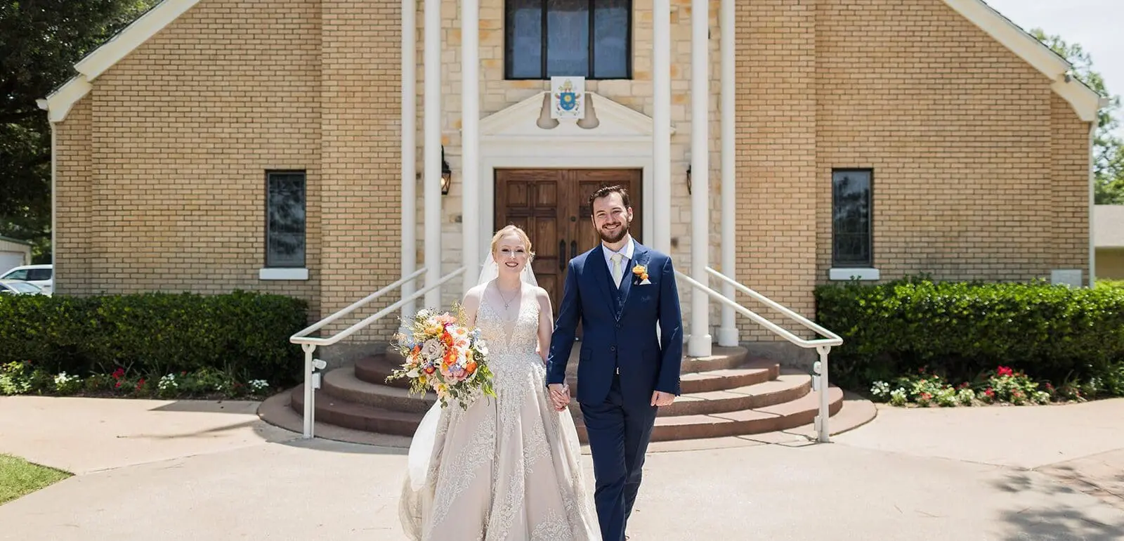 wedding videography vs photography Saint Thomas Aquinas Church wedding