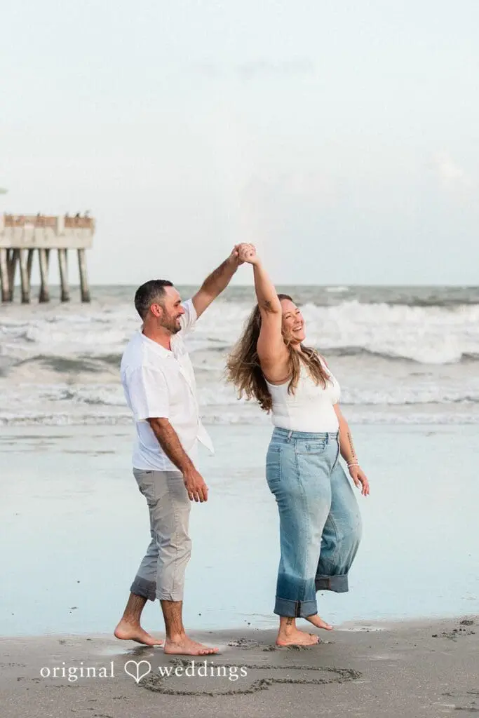 Folly Beach Engagement // Alex & Courtney -