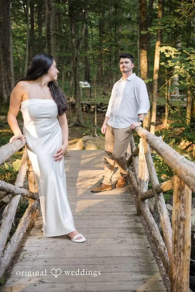 Stamford Bartlett Arboretum & Gardens Engagement // Chloe & Brandon -