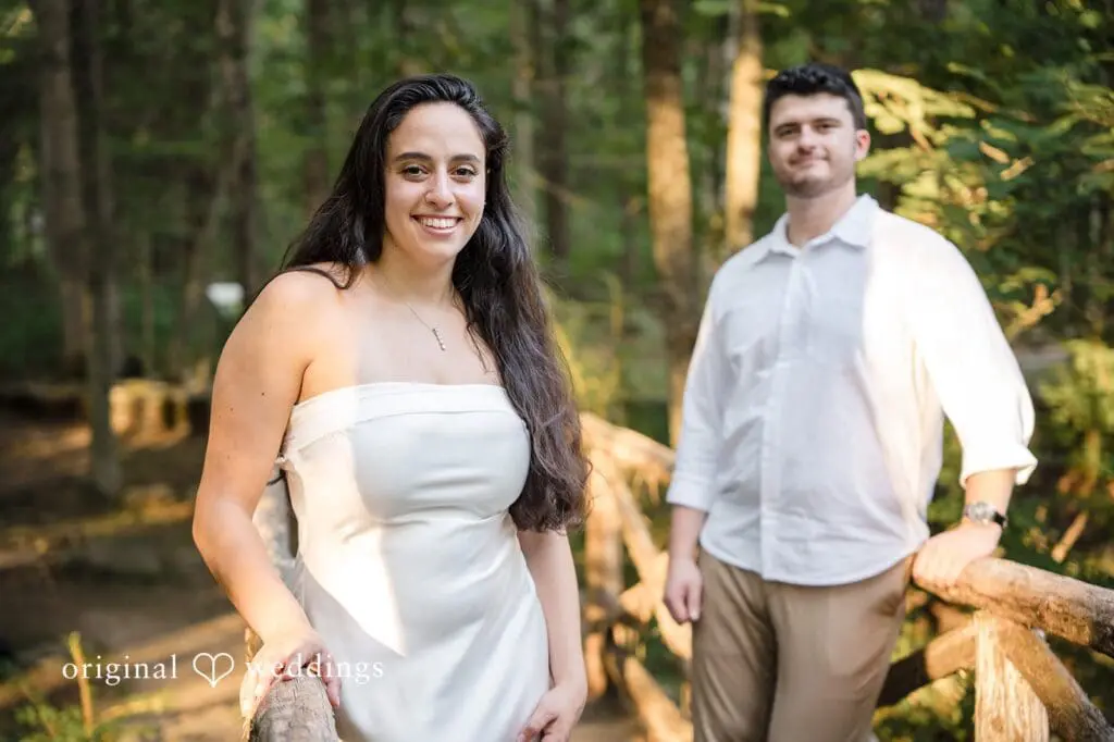 Stamford Bartlett Arboretum & Gardens Engagement // Chloe & Brandon -
