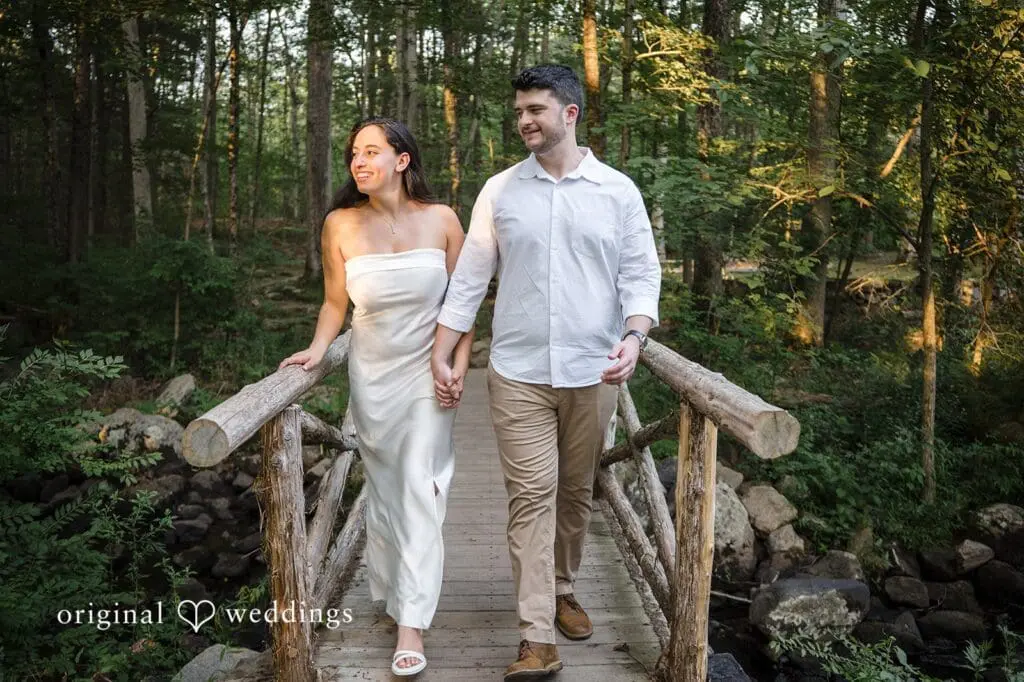 Stamford Bartlett Arboretum & Gardens Engagement // Chloe & Brandon -