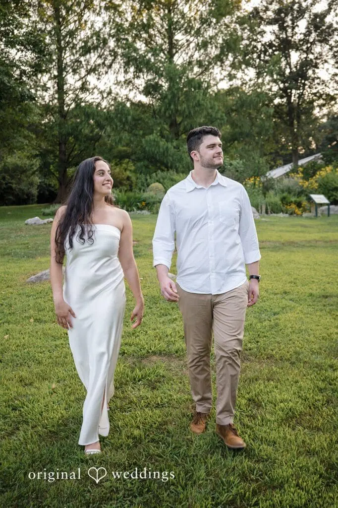 Stamford Bartlett Arboretum & Gardens Engagement // Chloe & Brandon -