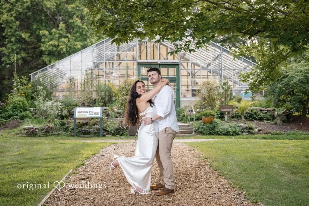 Stamford Bartlett Arboretum & Gardens Engagement // Chloe & Brandon -