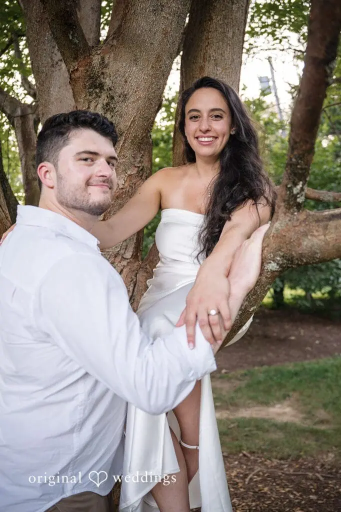 Stamford Bartlett Arboretum & Gardens Engagement // Chloe & Brandon -