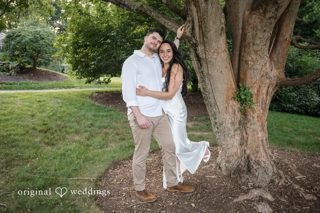 Stamford Bartlett Arboretum & Gardens Engagement // Chloe & Brandon -