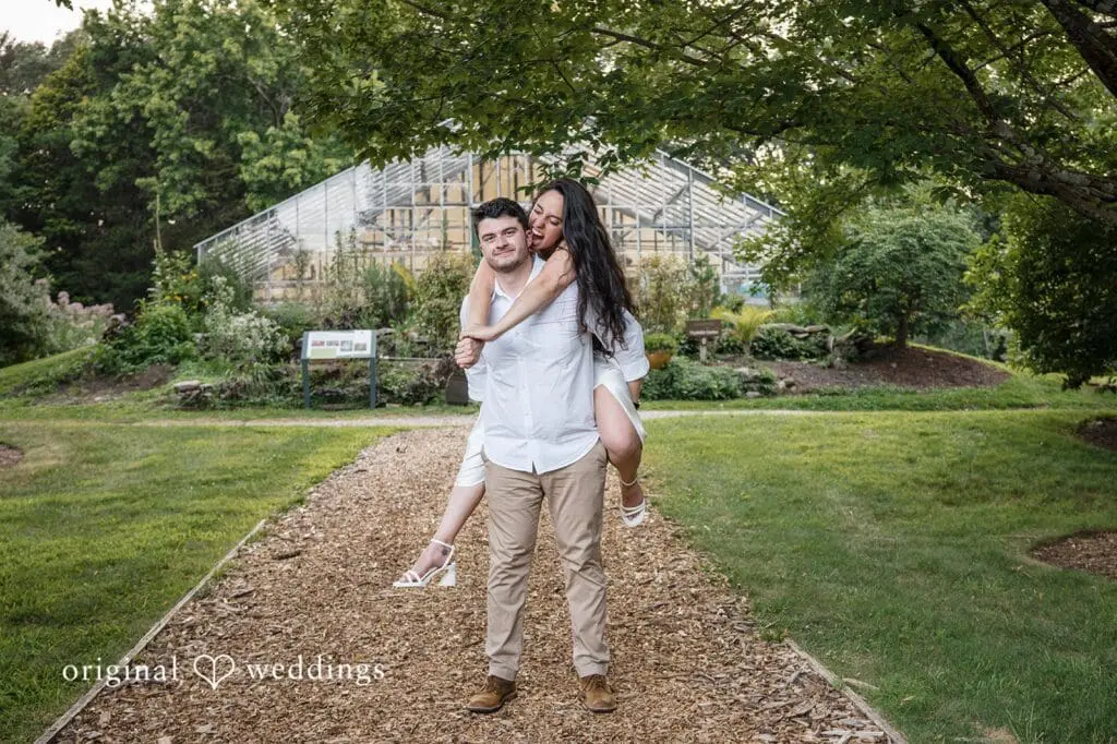 Stamford Bartlett Arboretum & Gardens Engagement // Chloe & Brandon -