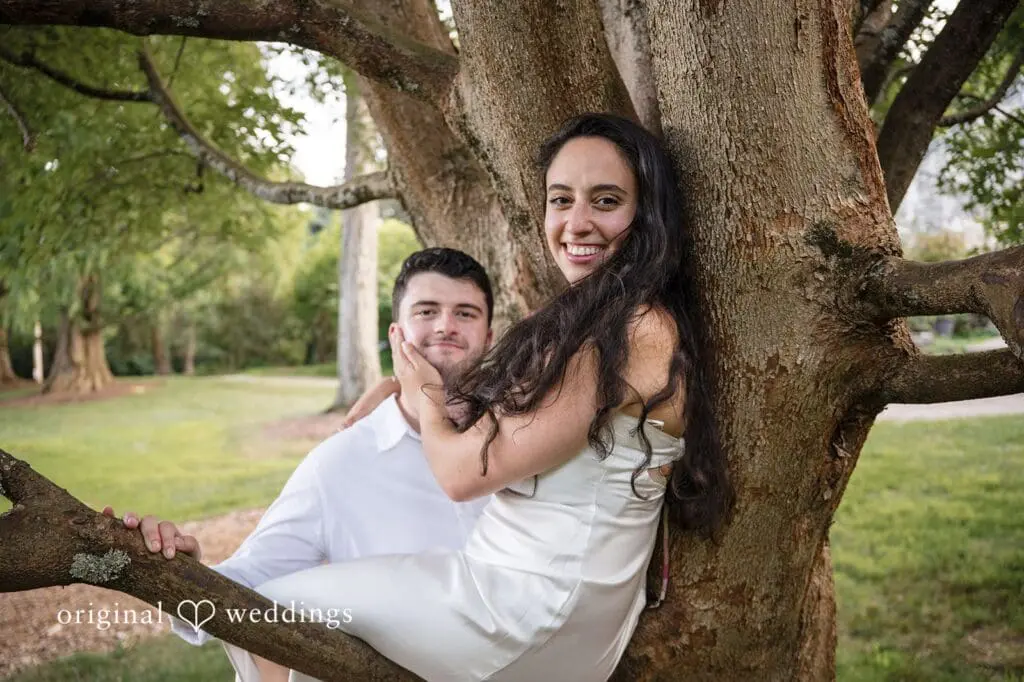 Stamford Bartlett Arboretum & Gardens Engagement // Chloe & Brandon -