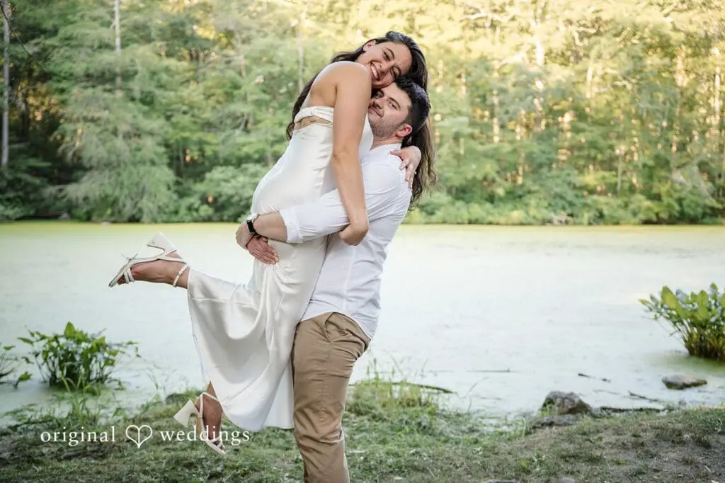 Stamford Bartlett Arboretum & Gardens Engagement // Chloe & Brandon -
