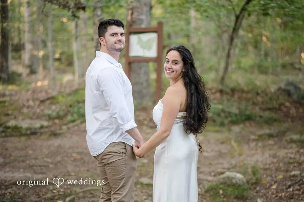 Stamford Bartlett Arboretum & Gardens Engagement // Chloe & Brandon -