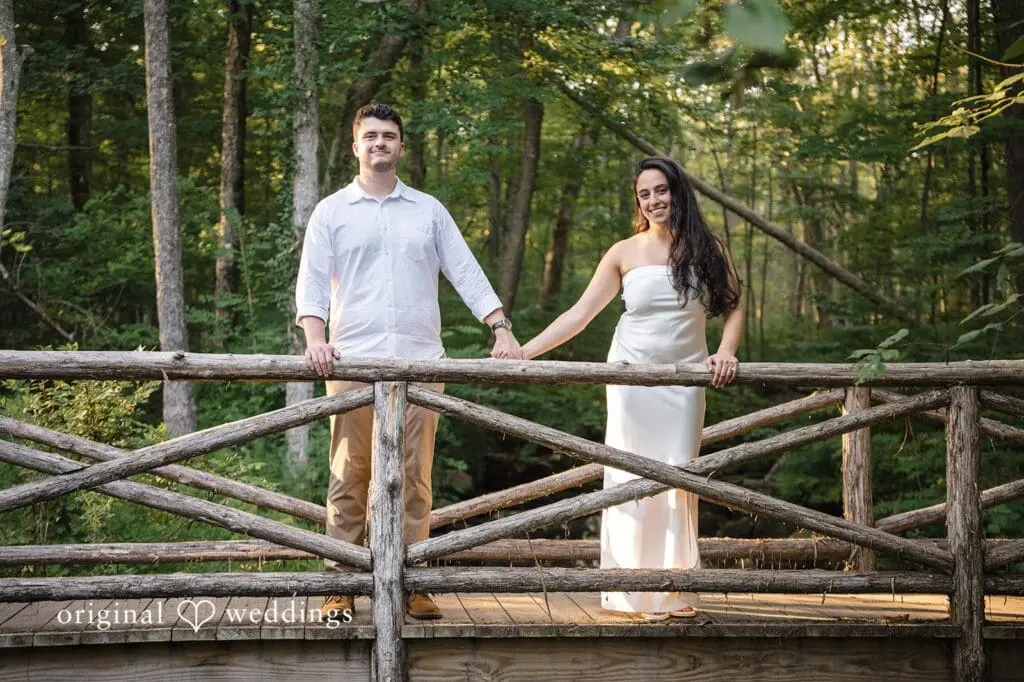 Stamford Bartlett Arboretum & Gardens Engagement // Chloe & Brandon -