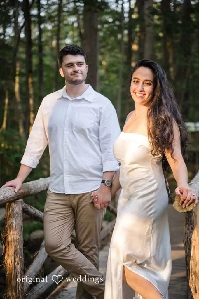 Stamford Bartlett Arboretum & Gardens Engagement // Chloe & Brandon -