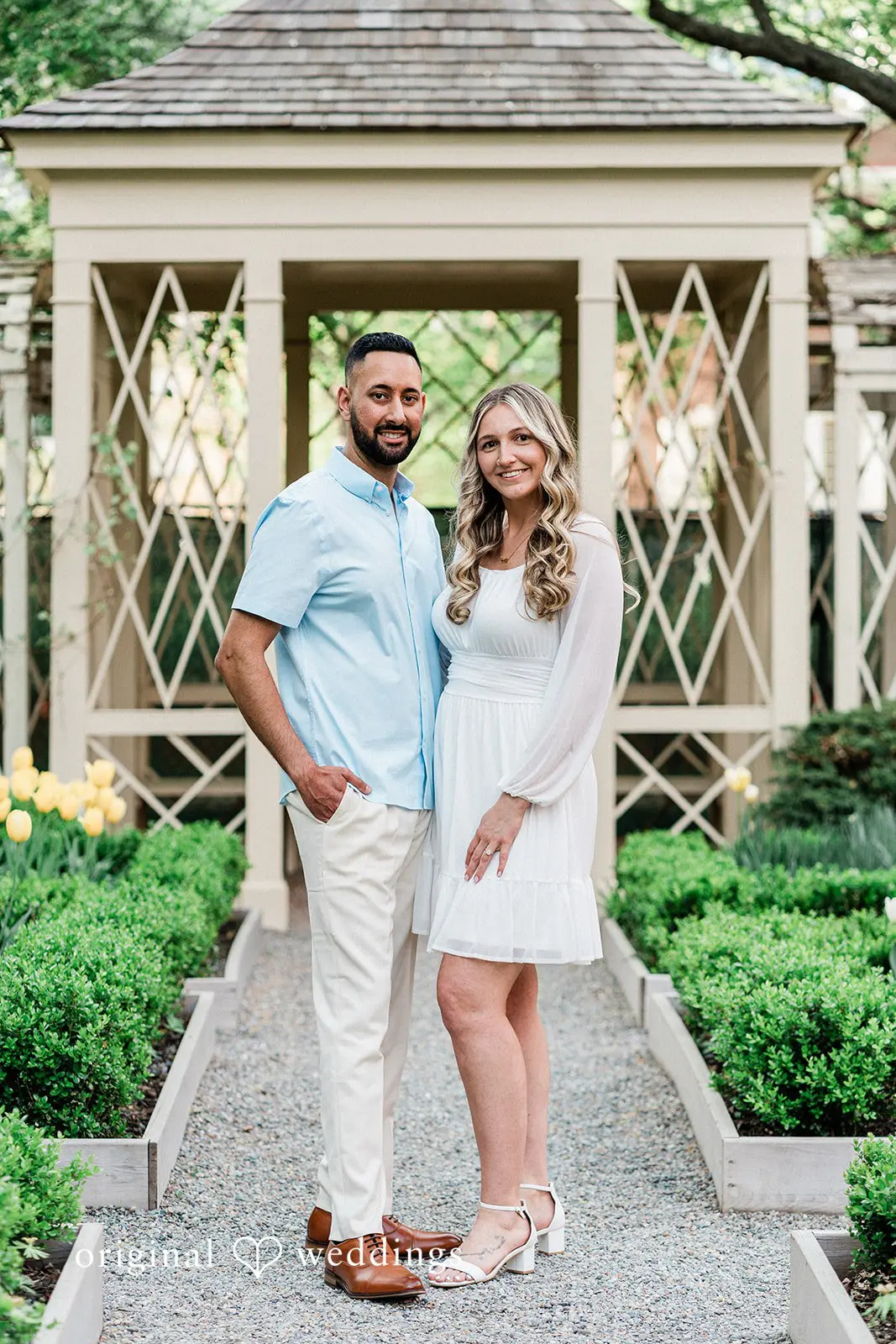 18th Century Garden Engagement // Nikki & Rohan -