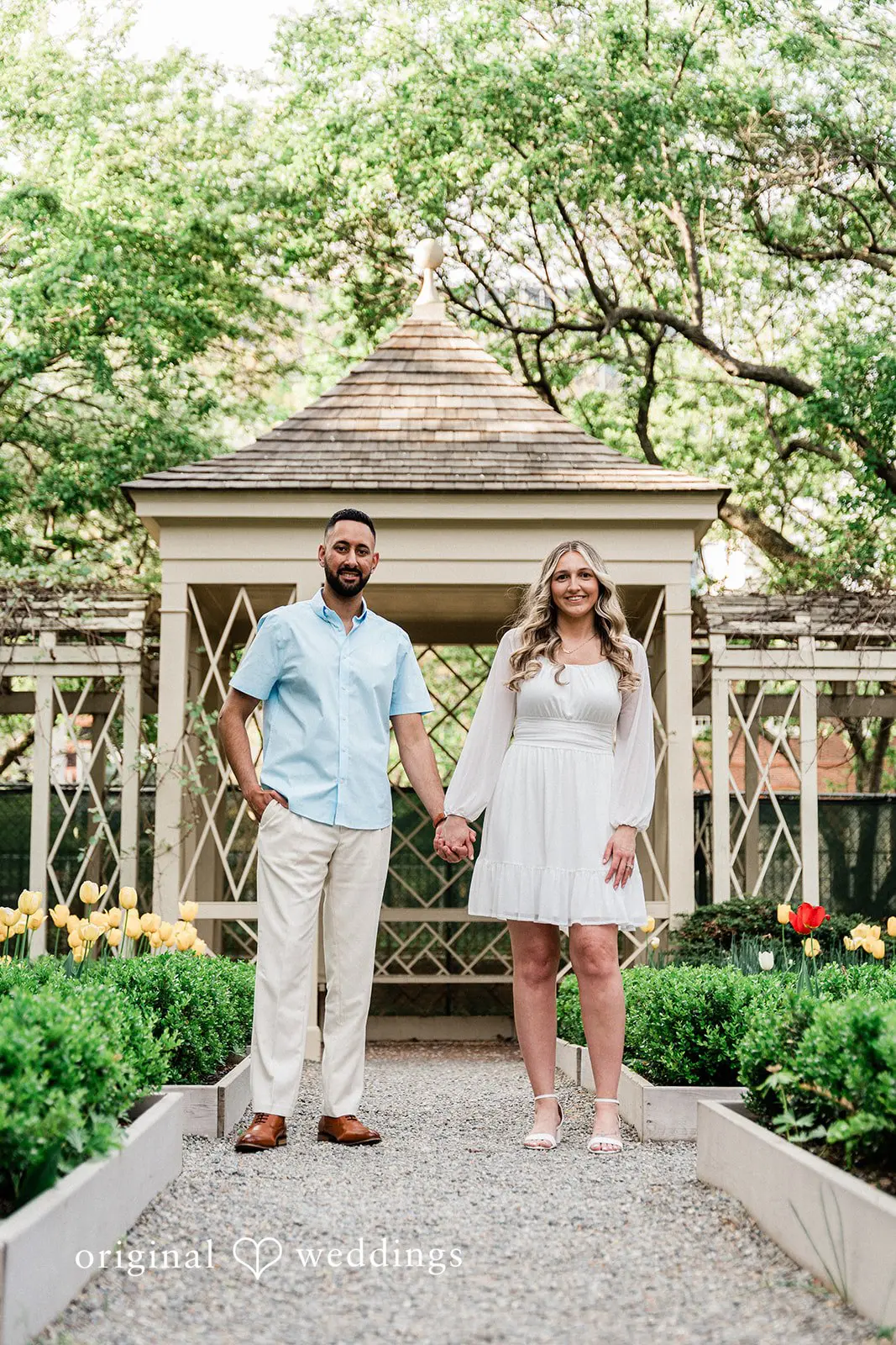 18th Century Garden Engagement // Nikki & Rohan -