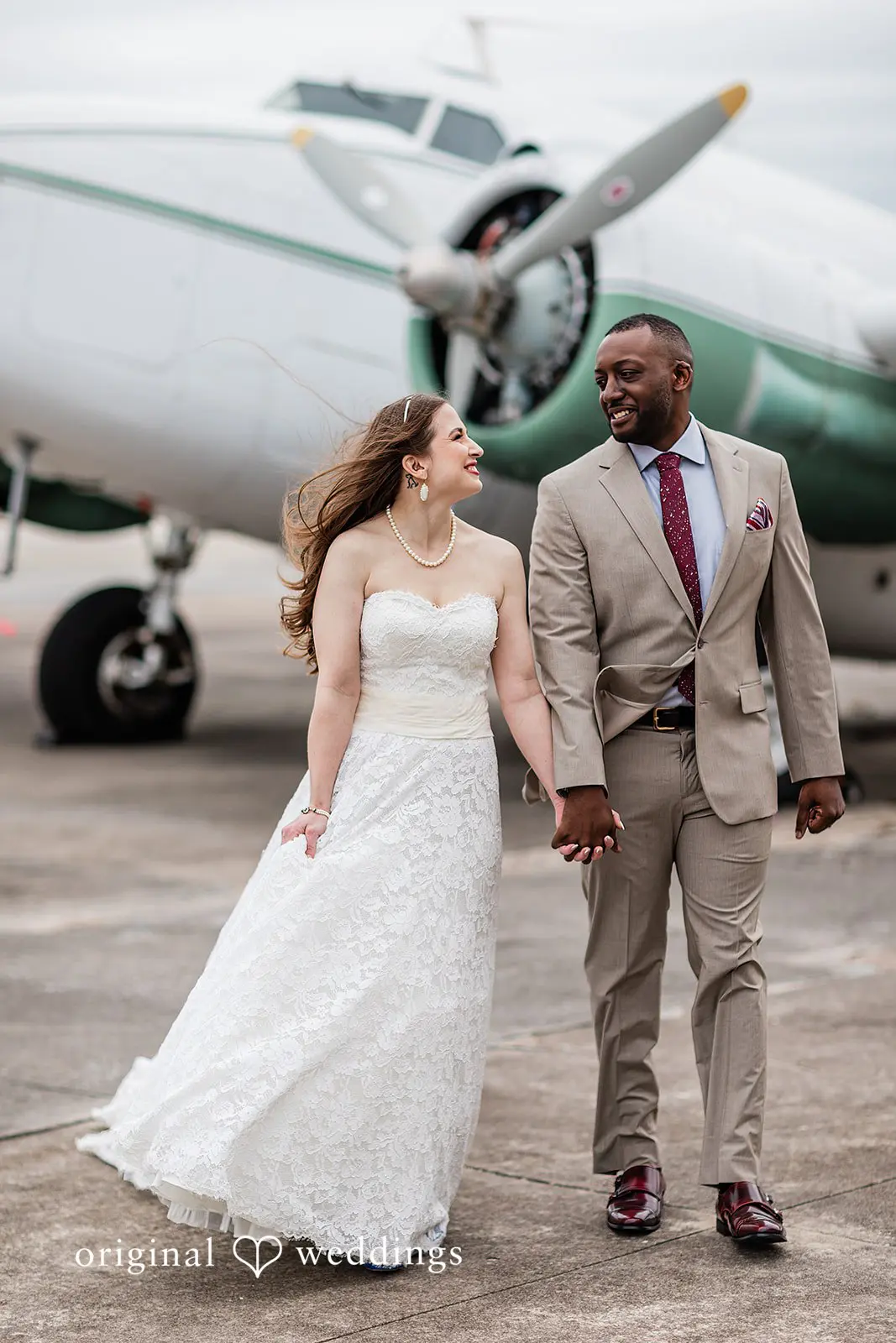 1940s Airport Museum Wedding // Amy & Rotnei -