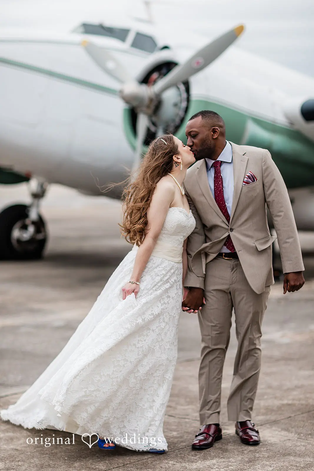 1940s Airport Museum Wedding // Amy & Rotnei -
