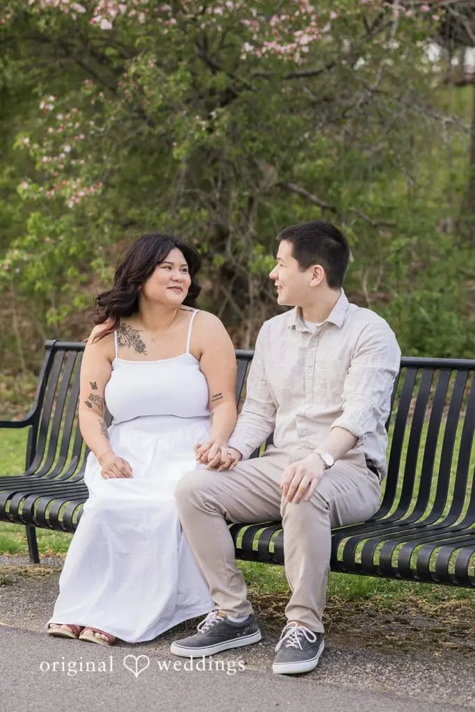 464A0004 Larz Anderson Park Engagement // Vanessa & Bryant -