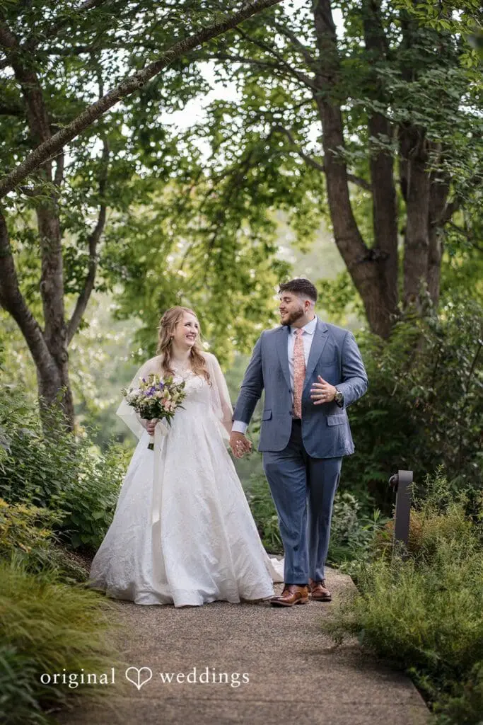 Anna + Matthew Washington DC wedding photography and videography at The Atrium at Meadowlark Gardens by Original Weddings, featuring Anna and Matthew’s glasshouse celebration