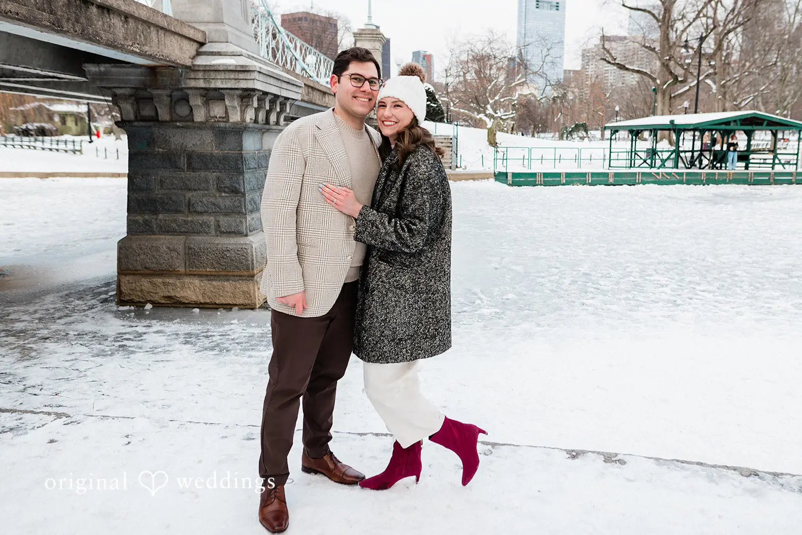 Boston Public Gardens and Beacon Hill Engagement // Christine & Marc -