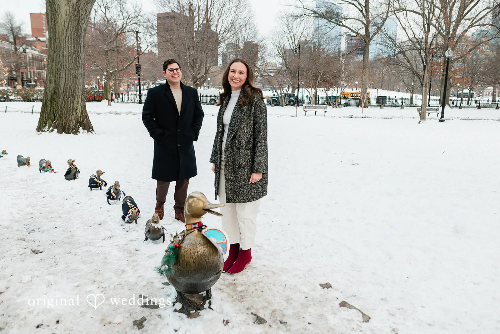 Boston Public Gardens and Beacon Hill Engagement // Christine & Marc -