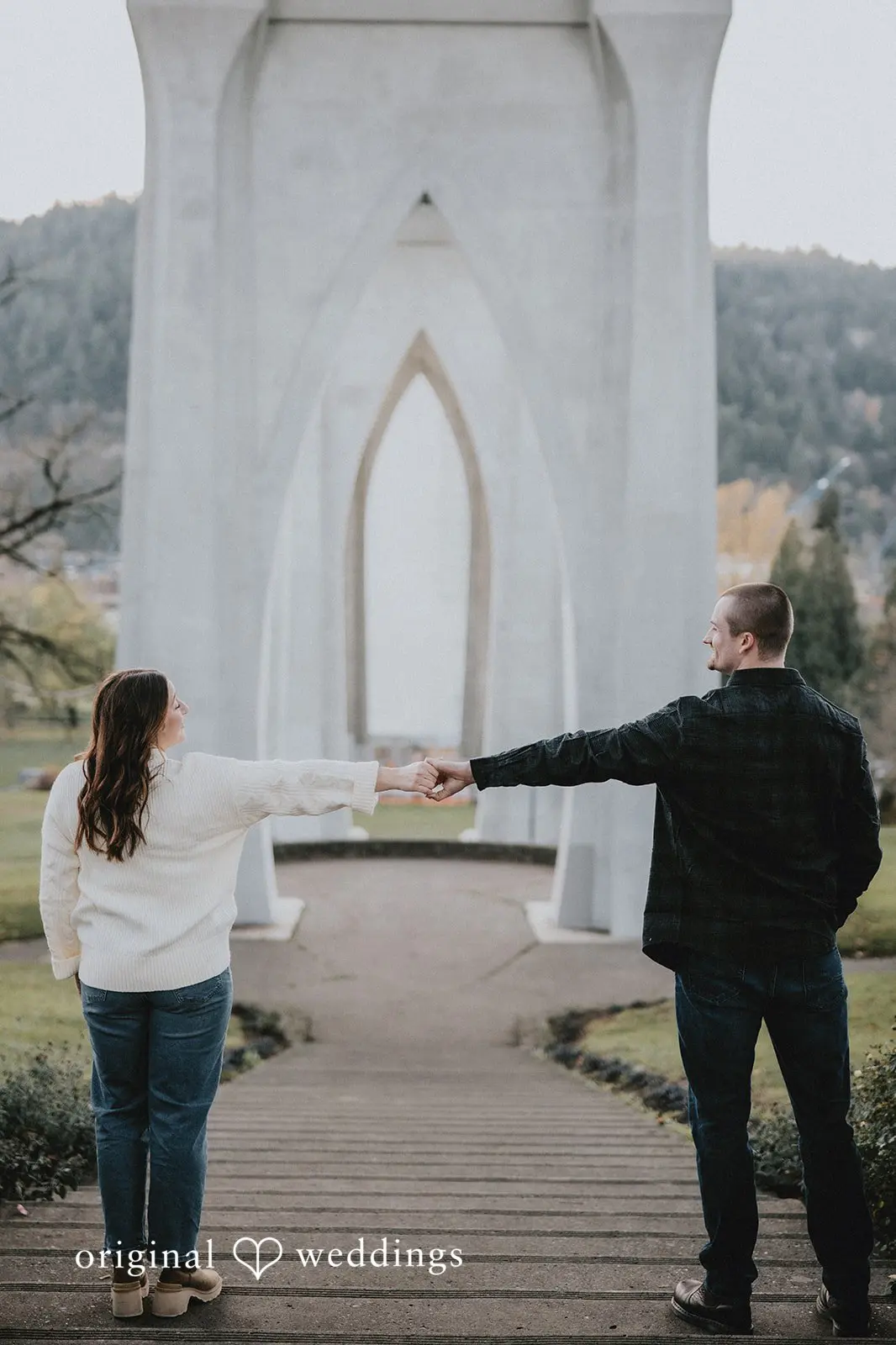 Cathedral Park Engagement // Maddie & Bryce -