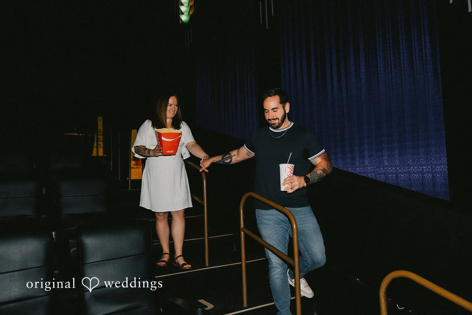 Ashley + Stephen Cinemark Tinseltown Erie Engagement // Ashley & Stephen -