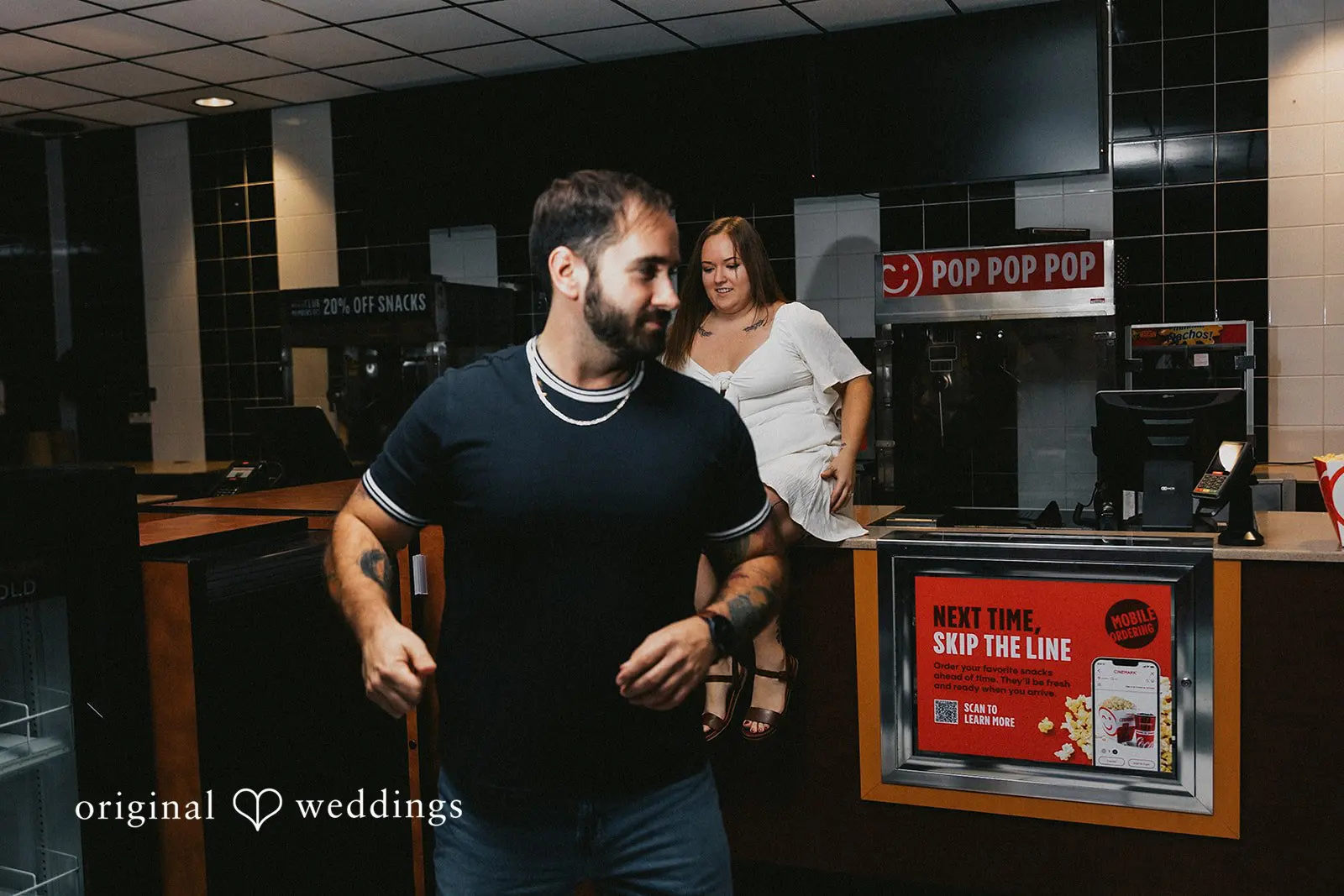 Ashley + Stephen Cinemark Tinseltown Erie Engagement // Ashley & Stephen -