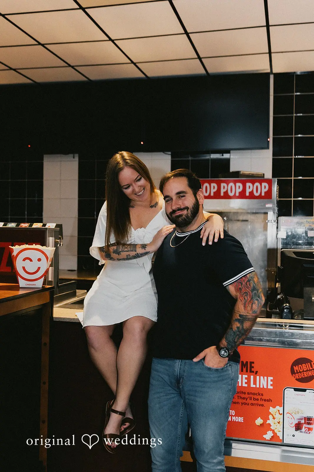 Ashley + Stephen Cinemark Tinseltown Erie Engagement // Ashley & Stephen -