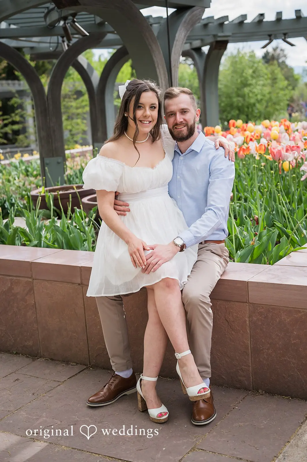 Alexandra + Sorin Denver Botanical Gardens Engagement // Alexandra & Sorin -