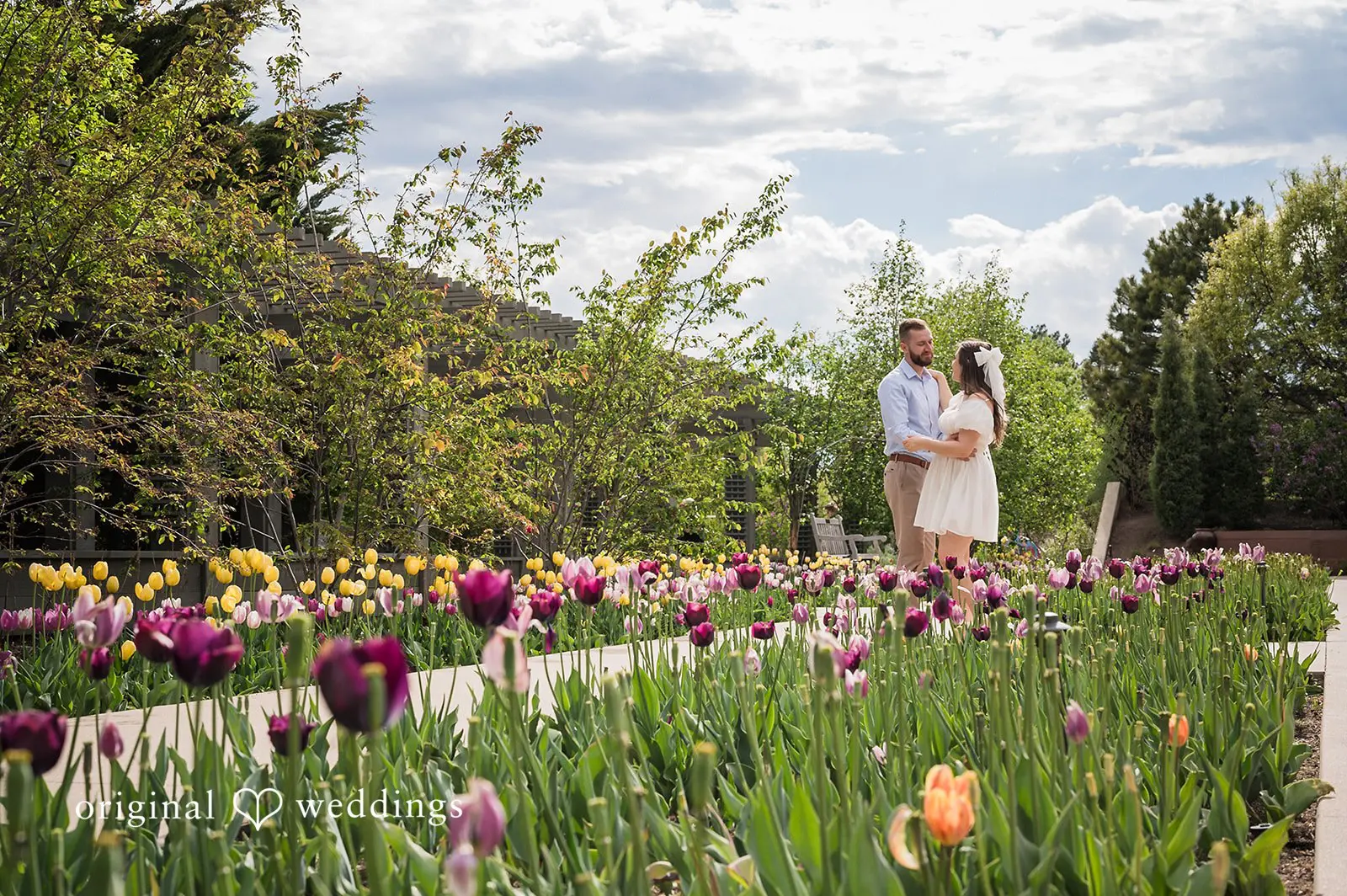 Alexandra + Sorin Denver Botanical Gardens Engagement // Alexandra & Sorin -
