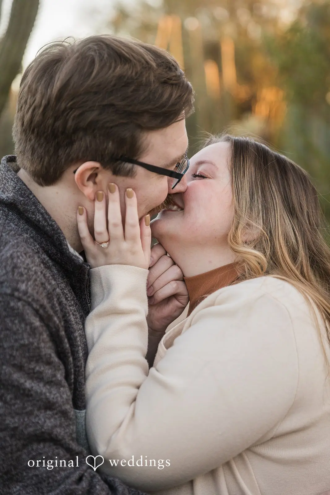 Kennedy + Chantz Desert Botanical Garden Engagement // Kennedy & Chantz -