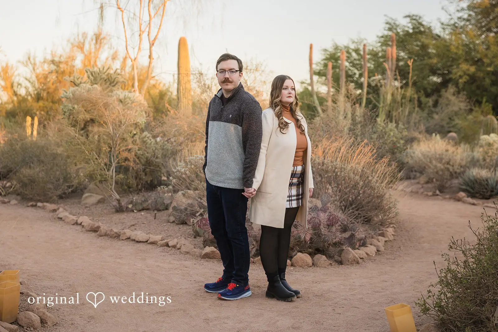 Kennedy + Chantz Desert Botanical Garden Engagement // Kennedy & Chantz -