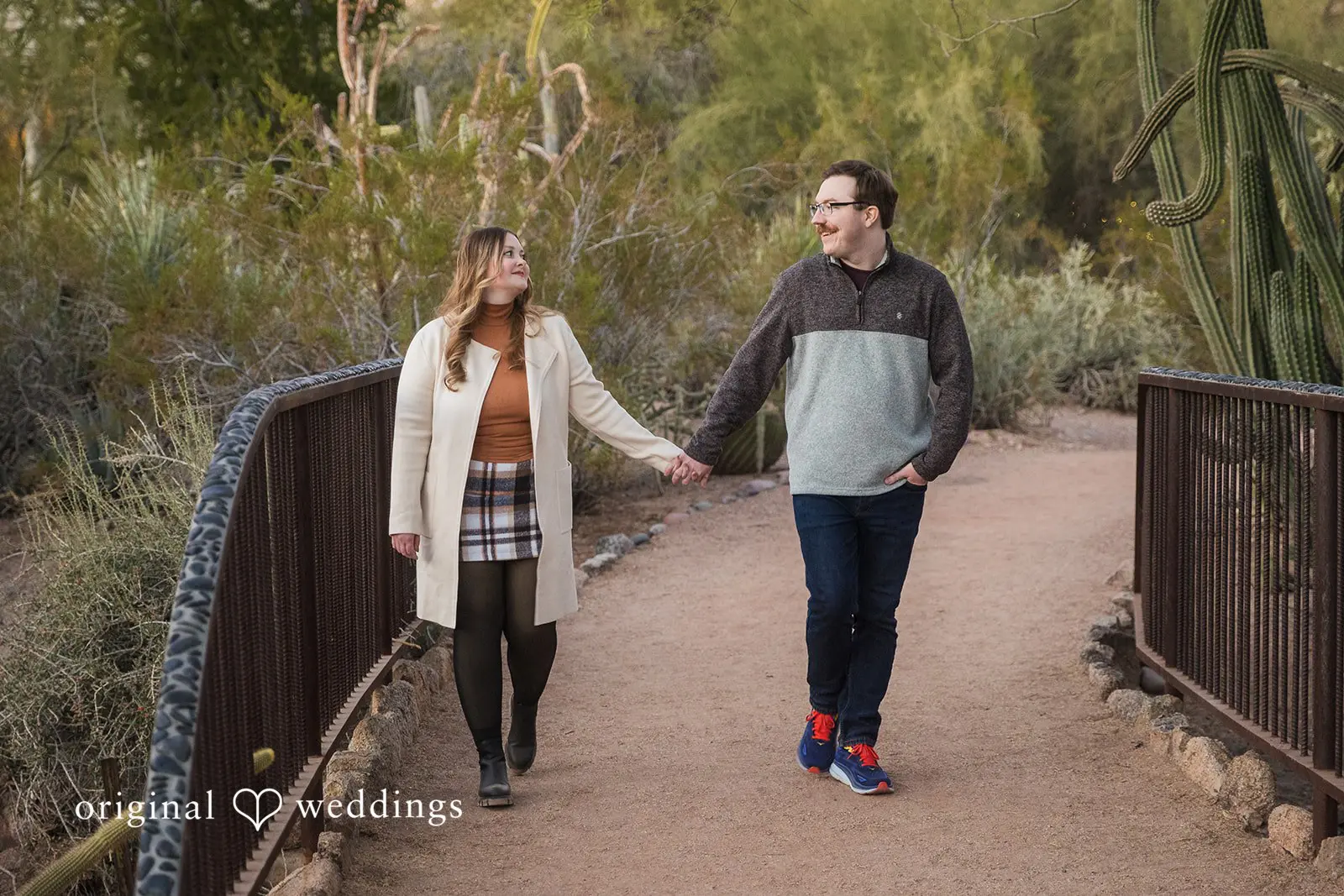 Kennedy + Chantz Desert Botanical Garden Engagement // Kennedy & Chantz -