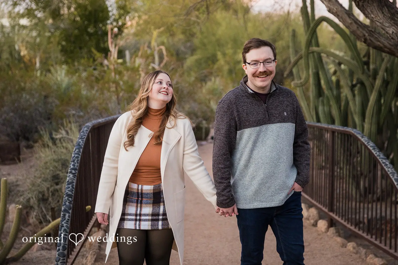 Kennedy + Chantz Desert Botanical Garden Engagement // Kennedy & Chantz -