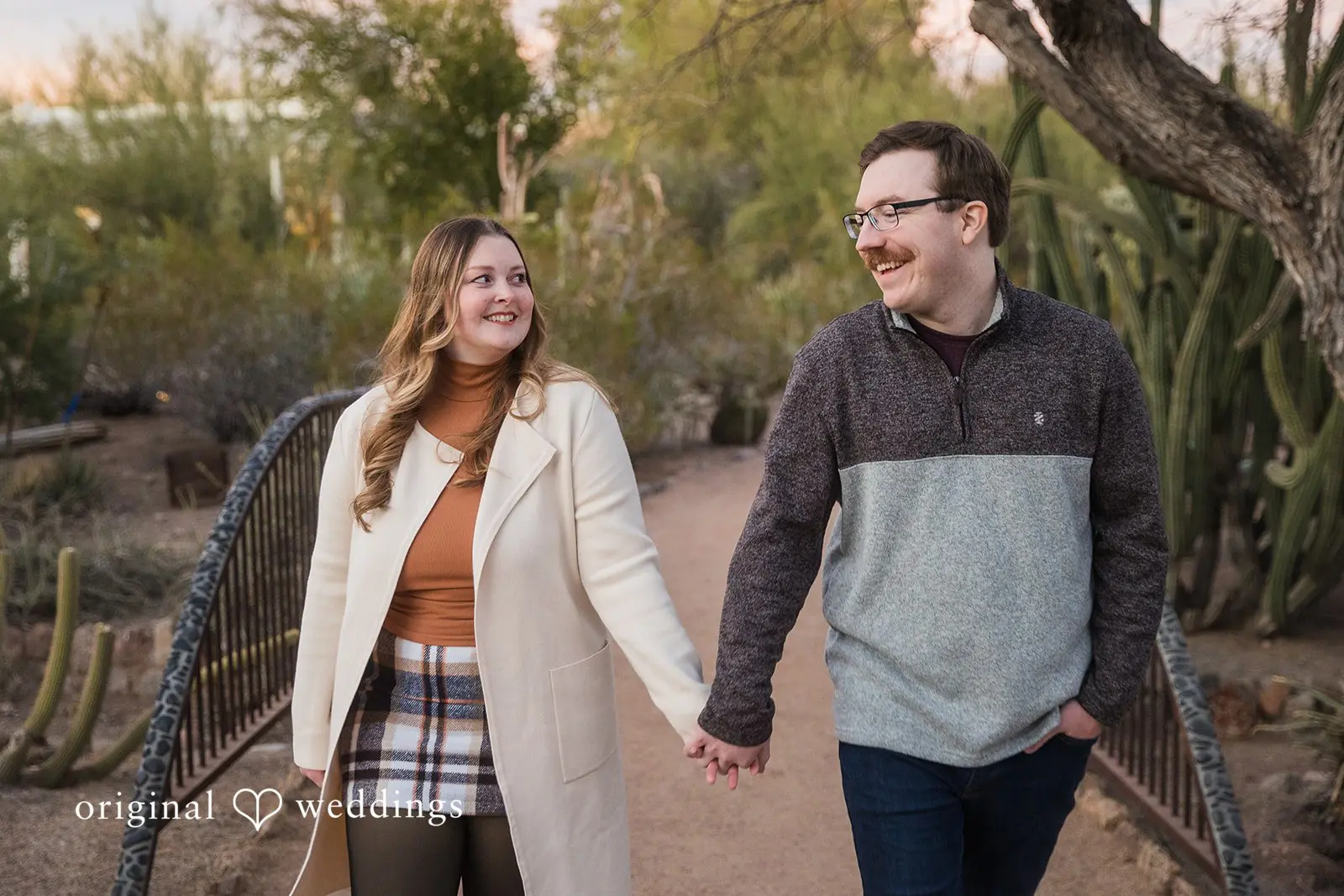 Kennedy + Chantz Desert Botanical Garden Engagement // Kennedy & Chantz -