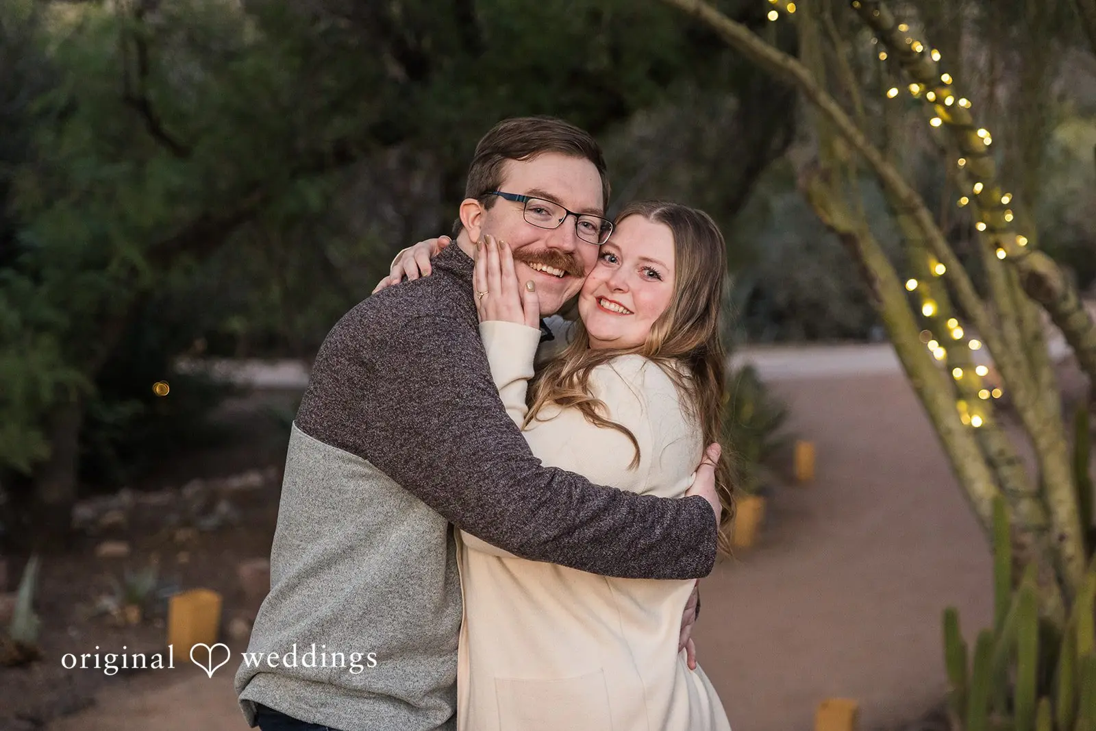 Kennedy + Chantz Desert Botanical Garden Engagement // Kennedy & Chantz -