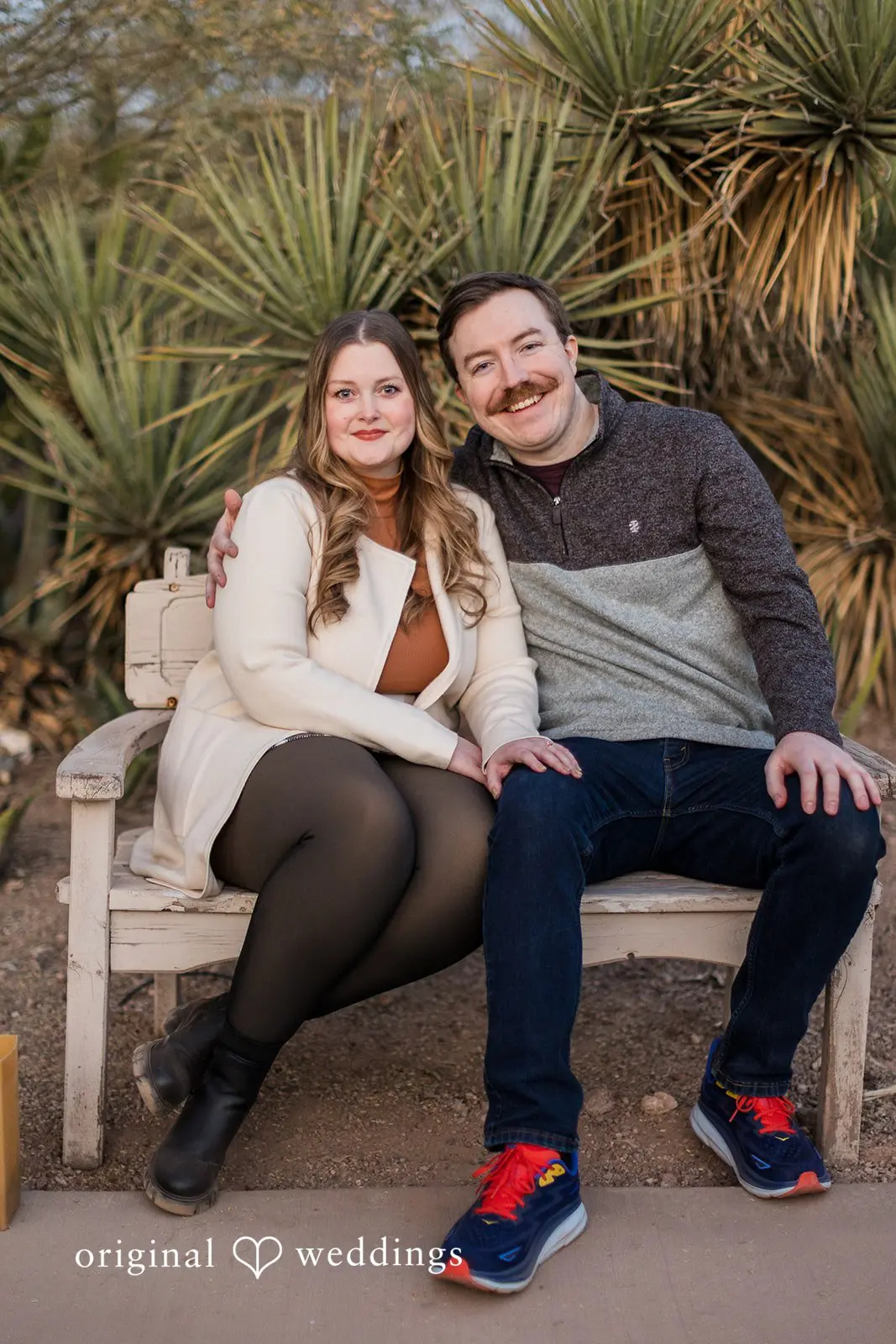 Kennedy + Chantz Desert Botanical Garden Engagement // Kennedy & Chantz -