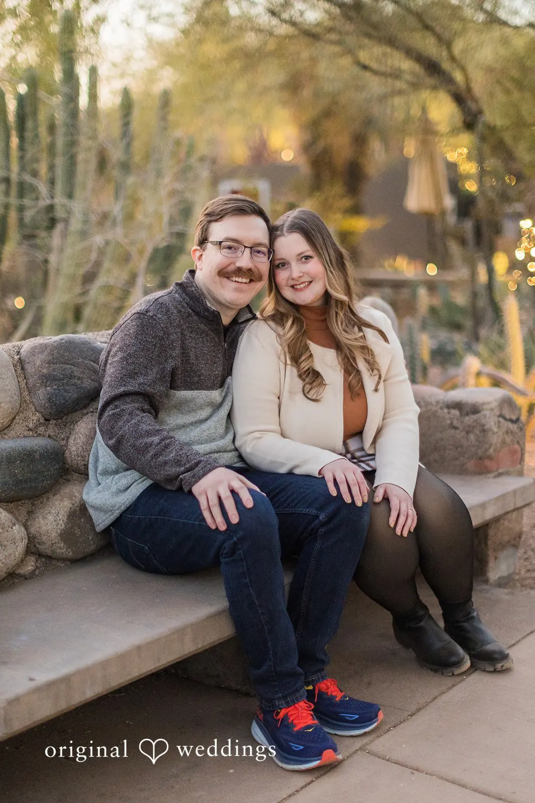 Kennedy + Chantz Desert Botanical Garden Engagement // Kennedy & Chantz -