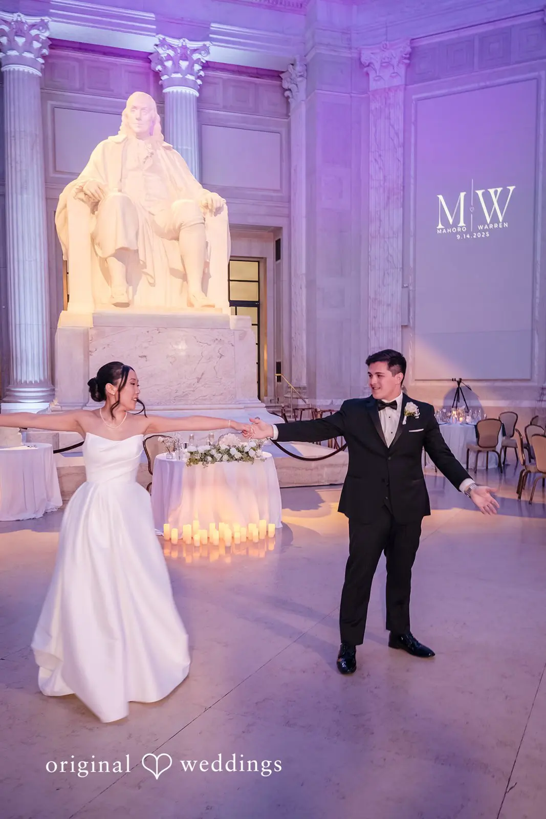 Mahoro + Warren Franklin Institute Wedding // Mahoro & Warren -