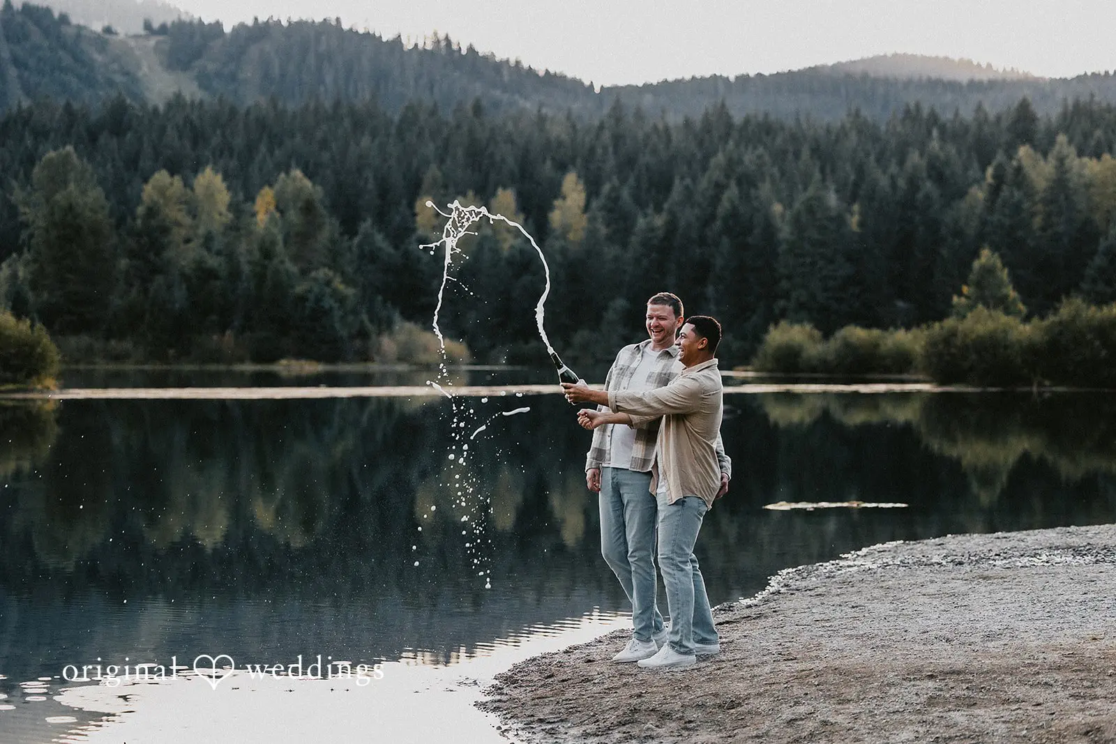 Quinten + Connor Gold Creek Pond Engagement // Quinten & Connor -