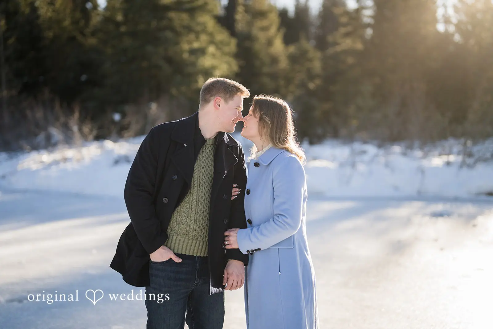 Elizabeth + Andrew Gold Creek Pond Trailhead Engagement // Elizabeth & Andrew -