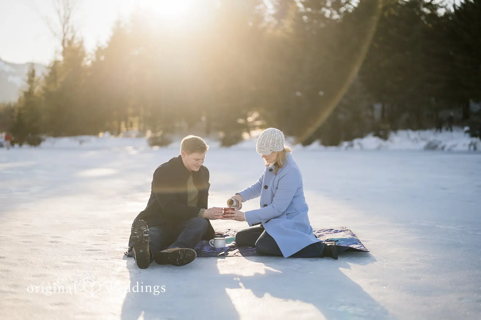 Elizabeth + Andrew Gold Creek Pond Trailhead Engagement // Elizabeth & Andrew -